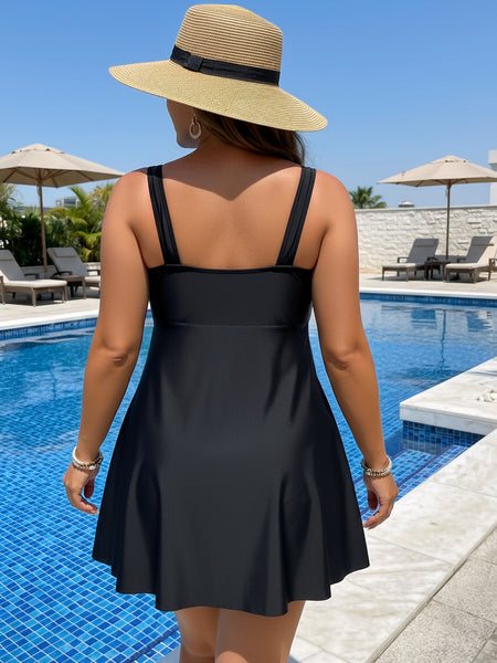 Blue Tropical Tankini Set